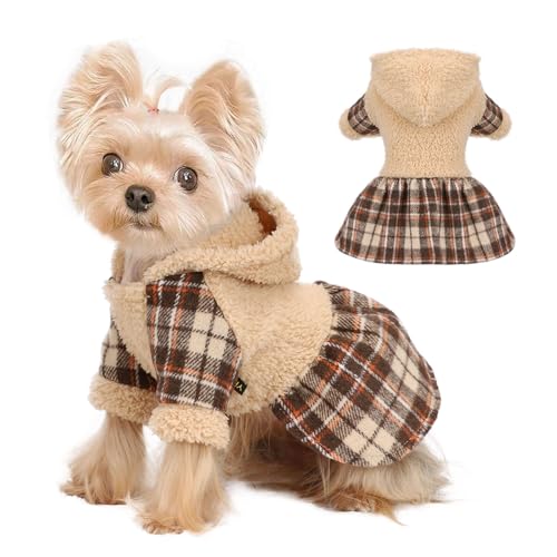 Dog Sweater Hoodie Dog Winter Clothes for Small Dogs Boy Girl Pet Hoodies for Dogs Cold Weather Coats Fall Puppy Sweatshirt Chihuahua Yorkie Cat Sweater Costumes