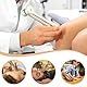 VEGCOO Therapeutische Stimmgabel, Stimmgabel 128 Hz Aluminium, Pflege durch Vibration, Stimmgabel, Stimmpfeife bietet einen Frequenzgang, Silikonhammer, Reparaturwerkzeug, Reinigungstuch, Samtbeutel