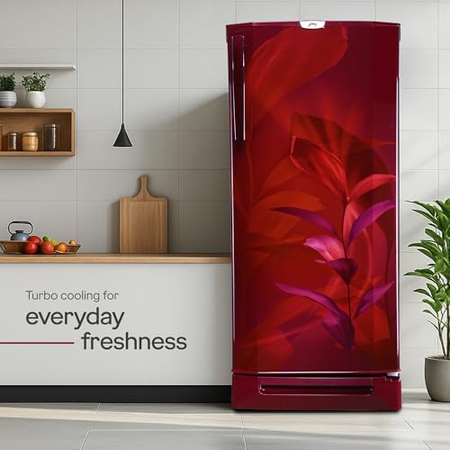 Image of Godrej 234 L 3 Star 5 Years Comprehensive Warranty 24 Advanced Capillary Technology Direct Cool Single Door Door Refrigerator With Base Drawer (RD EDGEPRO 240C TDF MN WN, Marine Wine)