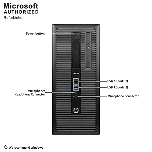 Hp Elitedesk 800 G1 Small Form Business High Performance Desktop Computer Pc (Intel Core I5 4570 Up To 3.9Ghz, 16G Ram, 120G Ssd+1T Hdd, Dvd-Rom, Wifi, Dp, Windows 10 Professional) (Renewed) #TOP4