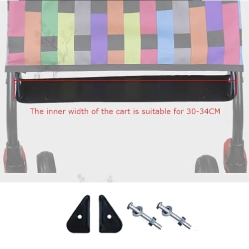 Image of Black (37cm) Stroller Footrest Replacement Adjustable Stroller Extension Footboard Strollers and Accessories for Babies Pushchair Seat Liners, Baby Stroller Connectors, Stroller Connectors