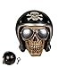 Produktbild OOTB Spardose Totenkopf mit Sonnenbrille und Motorradhelm, Schwarz, Weiß, One Size