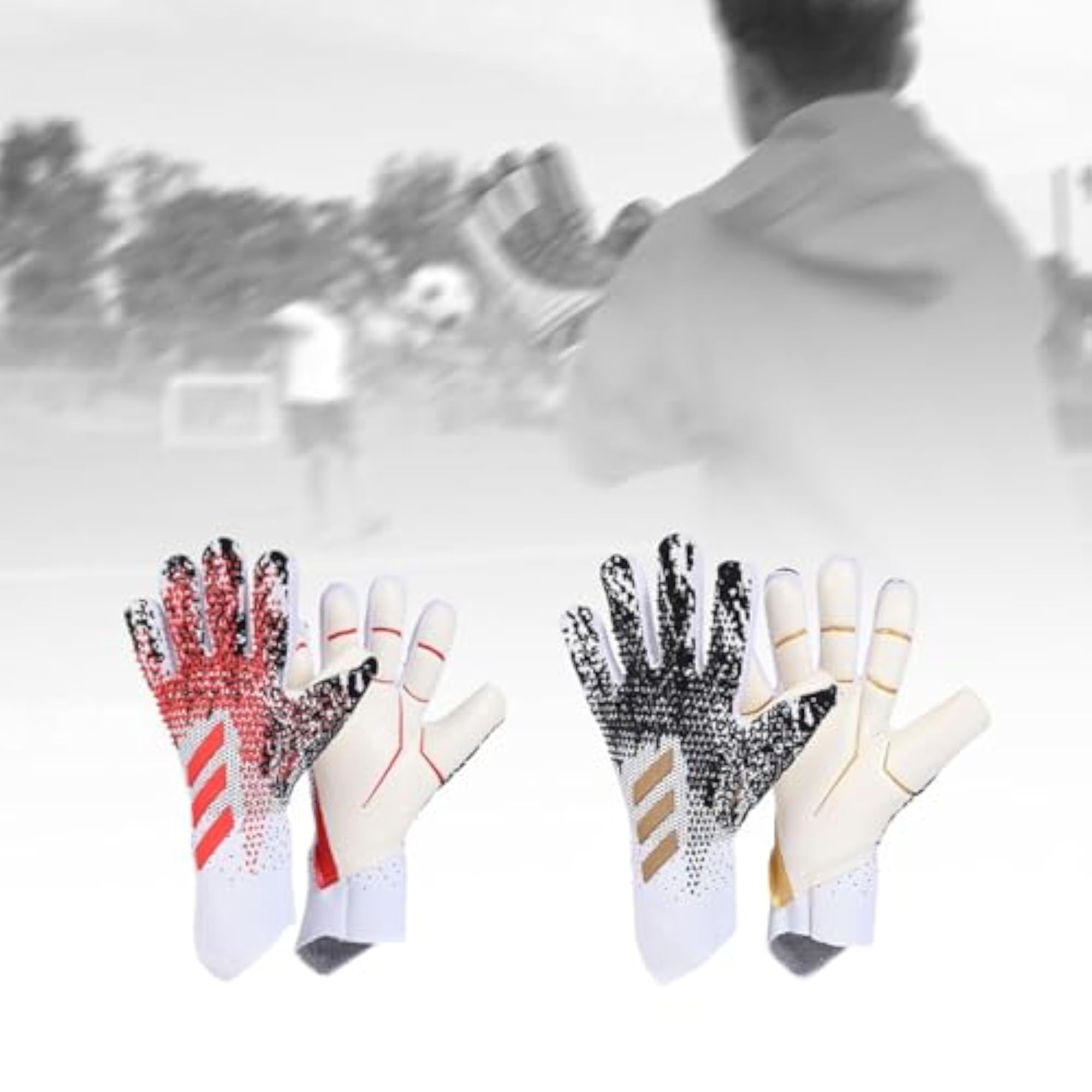 Kids Goalkeeper Gloves, Red, Size 8