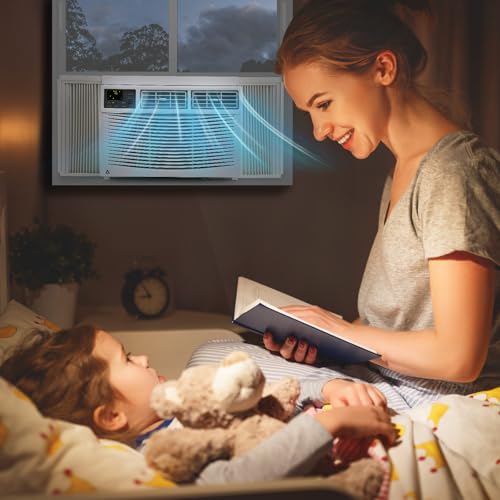 Towallmark 8,000 Btu Window Air Conditioner, Cools Up to 350 Sq. Ft with Cooling, 3 Fan Speed, Window-Mounted Room Ac Window Unit with Remote, Easy Install Kit for Home by Towallmark - Image 5
