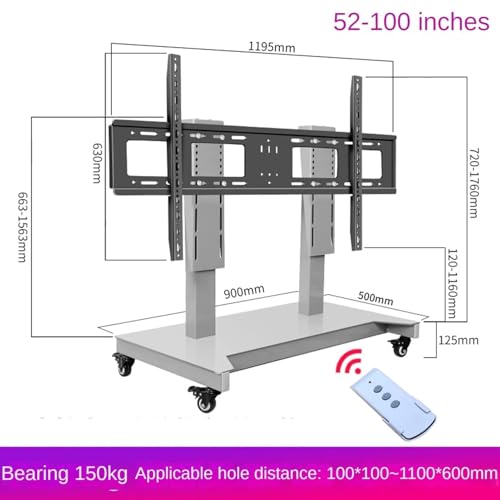 Soporte Móvil con Elevación para TV 52-100 pulg miniatura 2
