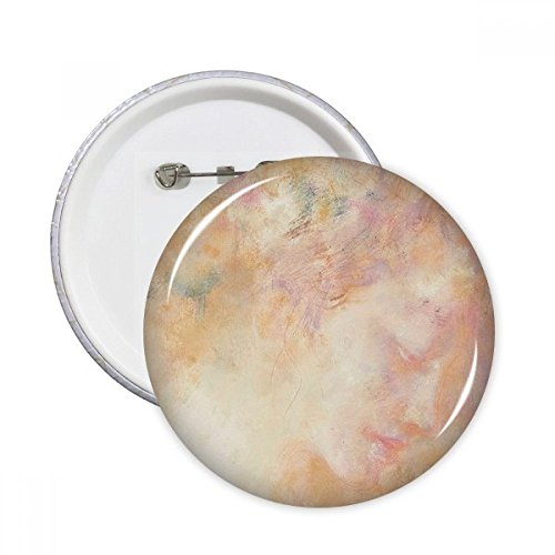 Peinture à l'huile broches rondes lot de 5 badges multicolores pour décoration de vêtements