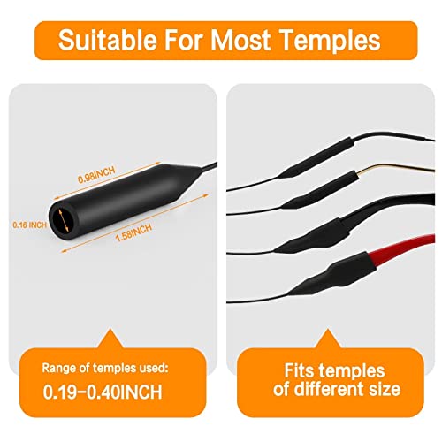 Biat Adjustable Glasses Strap 4Pcs, Sports Sunglasses Strap Holder Fits Most Sunglasses, No Tail Anti-Slip Eyeglasses Strap For Men Women Kids, Comfortable Eye Glasses String, 14 Inch #TOP2