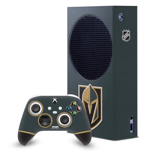 Autocollant Xbox Series S NHL Vegas Golden Knights skin console manette Head Case Designs