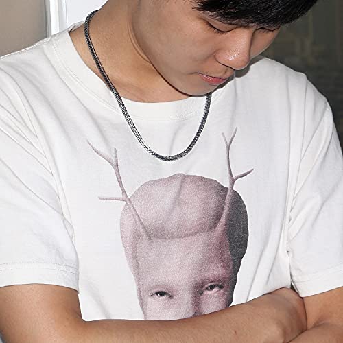 Men 925 Sterling Silver Dragon Necklace Vintage 5MM 20 "22" 24 "26" Franco Link Curb Chain Choker Fashion Punk Gold Fine Jewelry Gift2