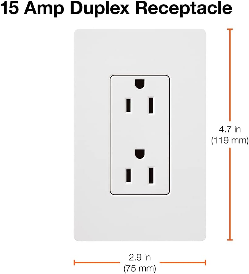 Taupe Tamper-Resistant Duplex Receptacle with Wall Plate