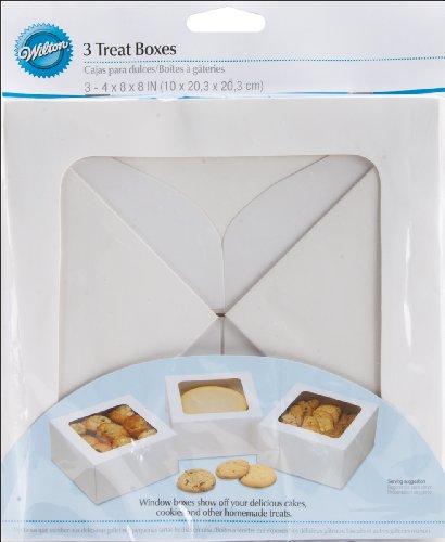Wilton White Large Treat Boxes, 3 Count