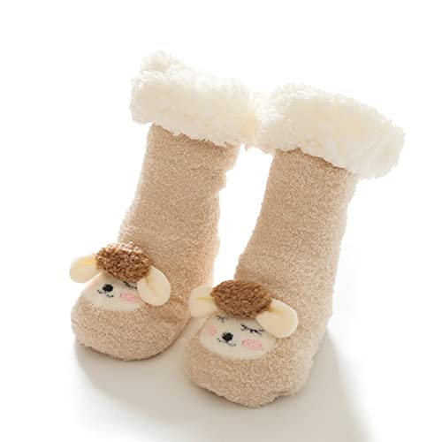 Toddler Fuzzy Socks Children's Long Tube Lamb's Wool Baby Floor Thickened Baby Winter Warm Thick Toddler Socks3