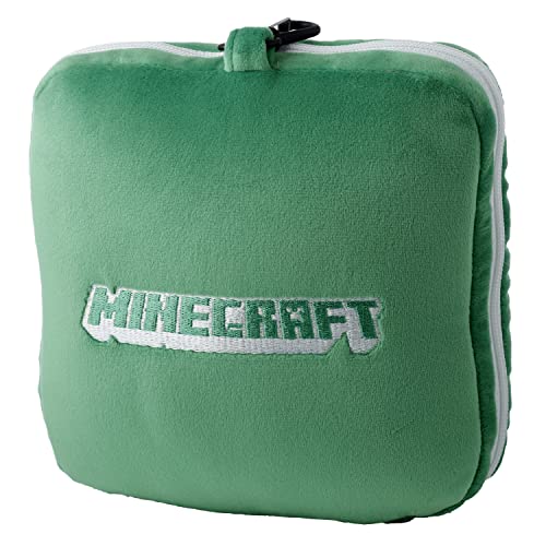 Relaxeazzz Minecraft Creeper Shaped Plush Travel Pillow & Eye Mask, Sleep Eye Mask Masks - Image 4