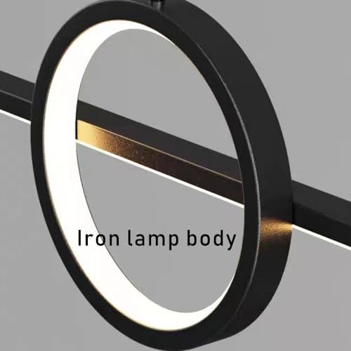 Lampe suspendue de table longue avec câbles ajustables de précision
