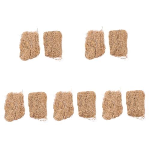 YARNOW 5sets Instant Combustion Fire Starter Tool Jute Silk Camping Accessory for Barbecue Grilling Emergency Situations 2packs*5