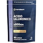 Acido Ialuronico Compresse | 90 Capsule Vegane | Alto Dosaggio | 500mg | Alternativa ad Acido Ialuronico Compresse | Hyaluronic Acid Supplement | di Horbaach