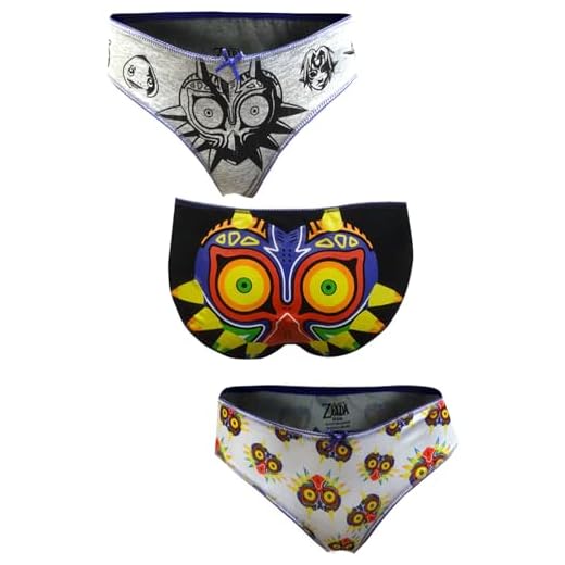 MJC Nintendo's The Legend of Zelda Majora's Maske, 3er-Pack, GRAU, S