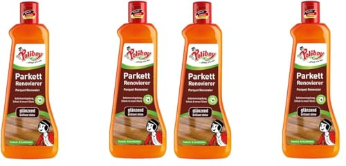 POLIBOY Renovierer glänzend – Parkettaufbereiter für versiegelte Holzböden – Parkettversieglung durch Schutzschicht – Ohne Abschleifen - 2 x 500 ml - Made in Germany (Packung mit 2) POLIBOY Renovierer glänzend – Parkettaufbereiter für versiegelte Holzböden – Parkettversieglung durch Schutzschicht – Ohne Abschleifen - 2 x 500 ml - Made in Germany (Packung mit 2)