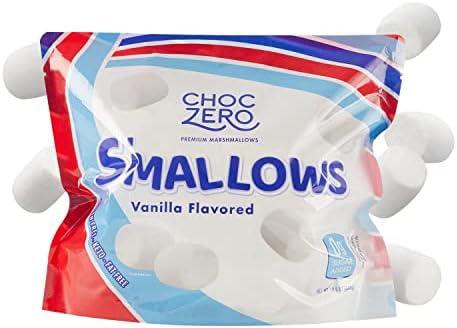 Sugar Free Marshmallows by ChocZero - Keto Marshmallow - Gluten Free, 0g Fat, Zero Sugars - Healthy Low Carb, 10.5 oz Bag