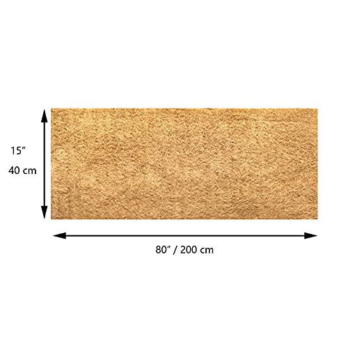 SUNYAY 15x80 inch Natural Coconut Coir Liner Sheets Coco Fiber Roll