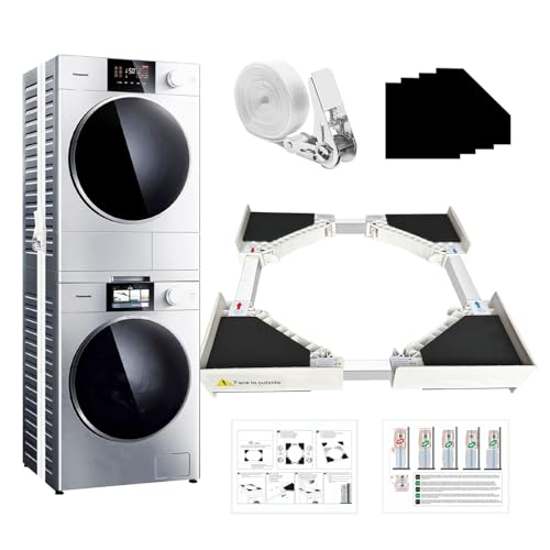 Lista de secadora lg , tabla con los diez mejores. 43 Kit de apilamiento universal para lavadora y secadora, kit de apilamiento de lavadora y secadora, kit apilable ajustable de 29'/28'/27'/26'/25'/24' para lavadora y secadora con...