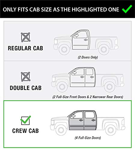 Tyger Auto Underseat Storage Box Compatible With 2014-2018 Chevy Silverado / Gmc Sierra Ld; 2015-2019 Silverado / Sierra Hd Crew Cab | Black Rear Under Seat Storage Organizer Cargo Box | Tg-Cb5C2238 #TOP1