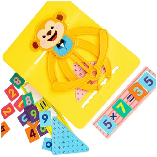 Brinquedo Educativo Math Monkey Brincando de Tabuada, Aprender a Somar e Multiplicar, Brinquedos com