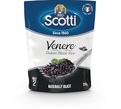 Riso Scotti, Rapid Venere, Riso Venere Integrale Cotto al Vapore, Pronto in 2' in Microonde, Riso con Gusto e Profumo Aromatico, Facile da Cucinare, Formato 230 g