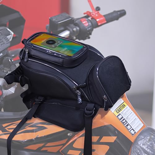 Motorcycle Tank Bag for BMW Rnine R Nine Rnine T R Nine T, Watertight Anti-Slip Motorcycle Storage Bag with Touch Screen Phone Window Strap Mount Tank Bag