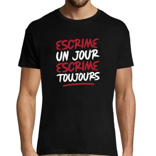 T-shirt escrime homme humour pour briller en club ou en famille avec style