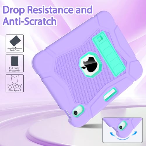 Coque iPad 11e génération antichoc 11 pouces 2025 étui robuste violet