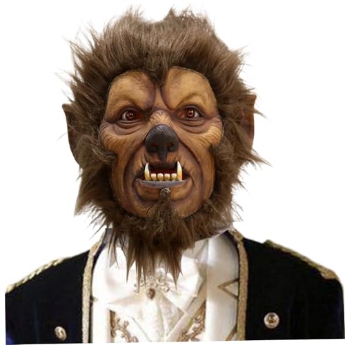 Masque effrayant de loup-garou en latex respirant pour tête complète - 6