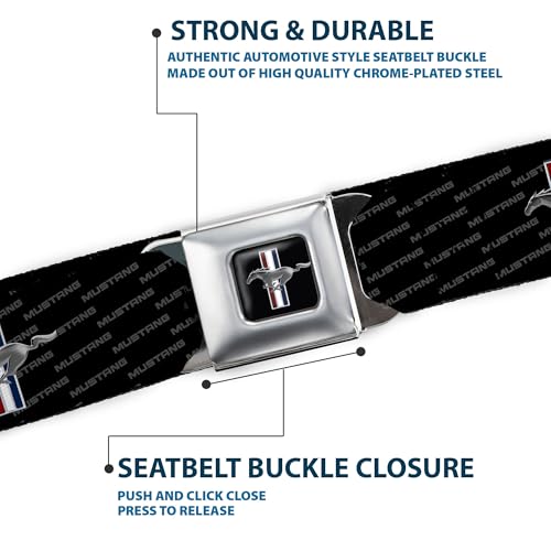 Image of Buckle-Down Seatbelt Belt Mustang XL