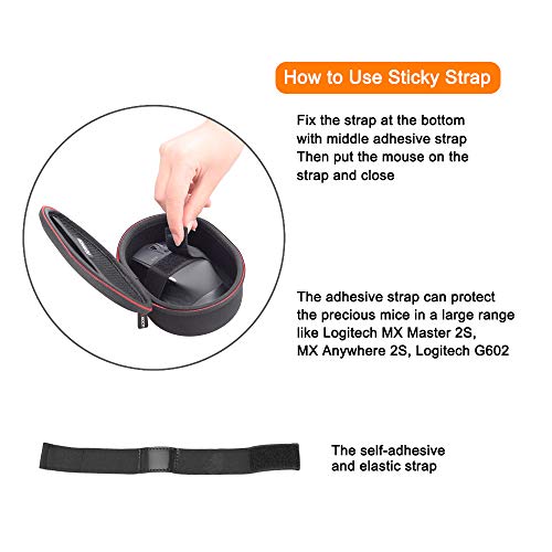 Image of RLSOCO Carrying Case for Logitech G502 /G603 /G203 /G600 /G PRO /G903 /G402 Gaming Mouse, Logitech MXAnywhere 2 /MXAnywhere 2S /mx Master 2s, fits for Razer Deathadder Elite, pictek Gaming Mouse Wired