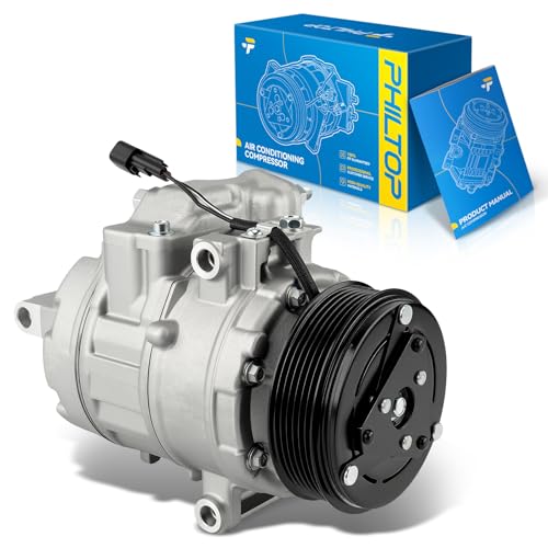 Image of PHILTOP 648311 Air Conditioner AC Compressor with Clutch for Ford Explorer 2011, 2012-2015 3.5L,Police Interceptor Utility 2013, 2014-2015 3.7L