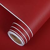 壁紙シール 無地 暗赤色 つや消し 30cmx200cmリメイクシート リフォームシート カッティングシート 剥がせる のり付き 簡単に貼付け ウォールステッカー インテリアシール はがせる おしゃれ 北欧 可愛い 洋風 和風 リビング 部屋 キッチンキャビネット 子供の部屋 カフェ トイ 多用途DIY 賃貸 OK 接着剤不要