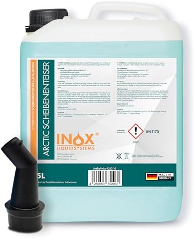 INOX Scheibenenteiser 5L - Wirkt Bis -40°C, Kratzfrei Und Schlierenfrei