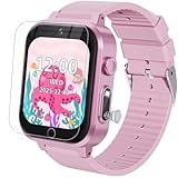 Kids Smart Watch for Girls Age 3-12 with 35 Puzzle Games, HD TouchScreen Smart Watch for Kids with Dual Camera, Video Player, Learning Card, Toddler Christmas Birthday Gifts Toy for Girls 5 6 7 8 9 10