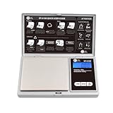 D-TEK DIGITAL DT-A100 Compact Design Stainless Steel Weight Platform Auto-Off Function Color-Changing Display Pocket Scales - 100G X 0.01G - Silver