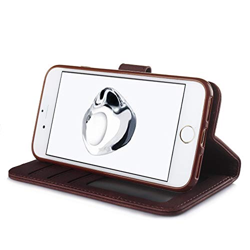 Capa para celular iphone 8,[capa de couro TPU de alta qualidade] [carteira] [capa para celular com f