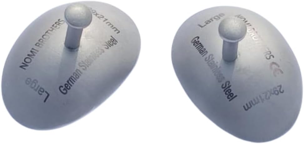 Laser Treatment Eye Shield Protectors – Stainless Steel – 29x21mm – 2 Pair Set
