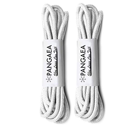 Image of [4 Laces] 2-Pair Pack Waxed Round Oxford Shoe Laces for Dress Shoes Chukka 3 /32Inch Thin