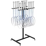 Commercial Sports Badminton Racket Holder Cart, Badminton Storage Rack Tennis Racket Display Stand School Playground Tennis Training Equipment Storage Rack