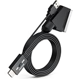 PROZOR SCART to HDMI Converter 1080P 60Hz, Convertitore Audio Video per TV e Monitor con Cavo SCART Integrato 1,5 m, Selettore 4:3/16:9, Compatibile con VCR, VHS e Lettore DVD PAL/NTSC
