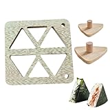 Molde triangular para arroz - Prensador clásico para sushi japonés de preparación rápida | Prensador De Sushi Y Onigiri | Para Cocinar Preparar Comidas Caseras Y Picnic