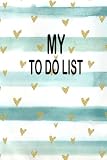 My To Do List: Planner Check List 100 pages Size 6 x 9
