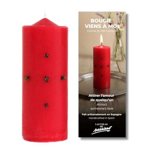 Bougie préparée Venez à moi – Rituel pour attirer l'amour de quelqu'un, bougie ésotérique pour renforcer les relations, fabriquée à la main avec des herbes,...