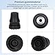 supregear Gehstock Gummihülsen (8er-Pack), 16 mm Rutschfeste Gummipuffer für Standard-Gehstock Klappbarer Gehstock Krücken Zubehör, Schwarz