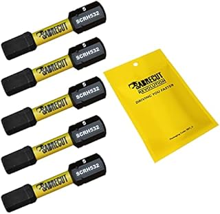 5 x SabreCut SCRH532_5 32mm H5 Hex Magnetic Impact Screwdriver Driver Bits Set Single Ended Heavy Duty Compatible with Dewalt Milwaukee Bosch Makita and Others