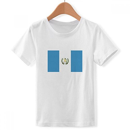 T-shirt drapeau Guatemala col rond anti-déformation blanc XXL garçon